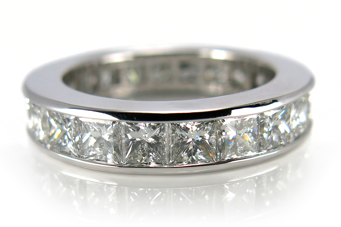 Damen Memory Ring 20 Diamanten 5,4 Karat TW/vvs 750 Weißgold [BRORS 11627] Foto 01
