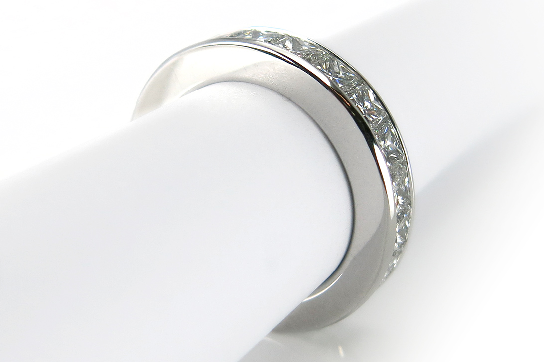 Damen Memory Ring 20 Diamanten 5,4 Karat TW/vvs 750 Weißgold [BRORS 11627] Foto 02