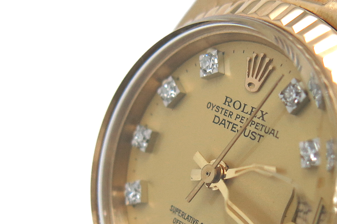 Rolex Datejust Lady 6917 26 mm Gelbgold Automatik Diamantbesatz [BRORS 13818] Foto 03